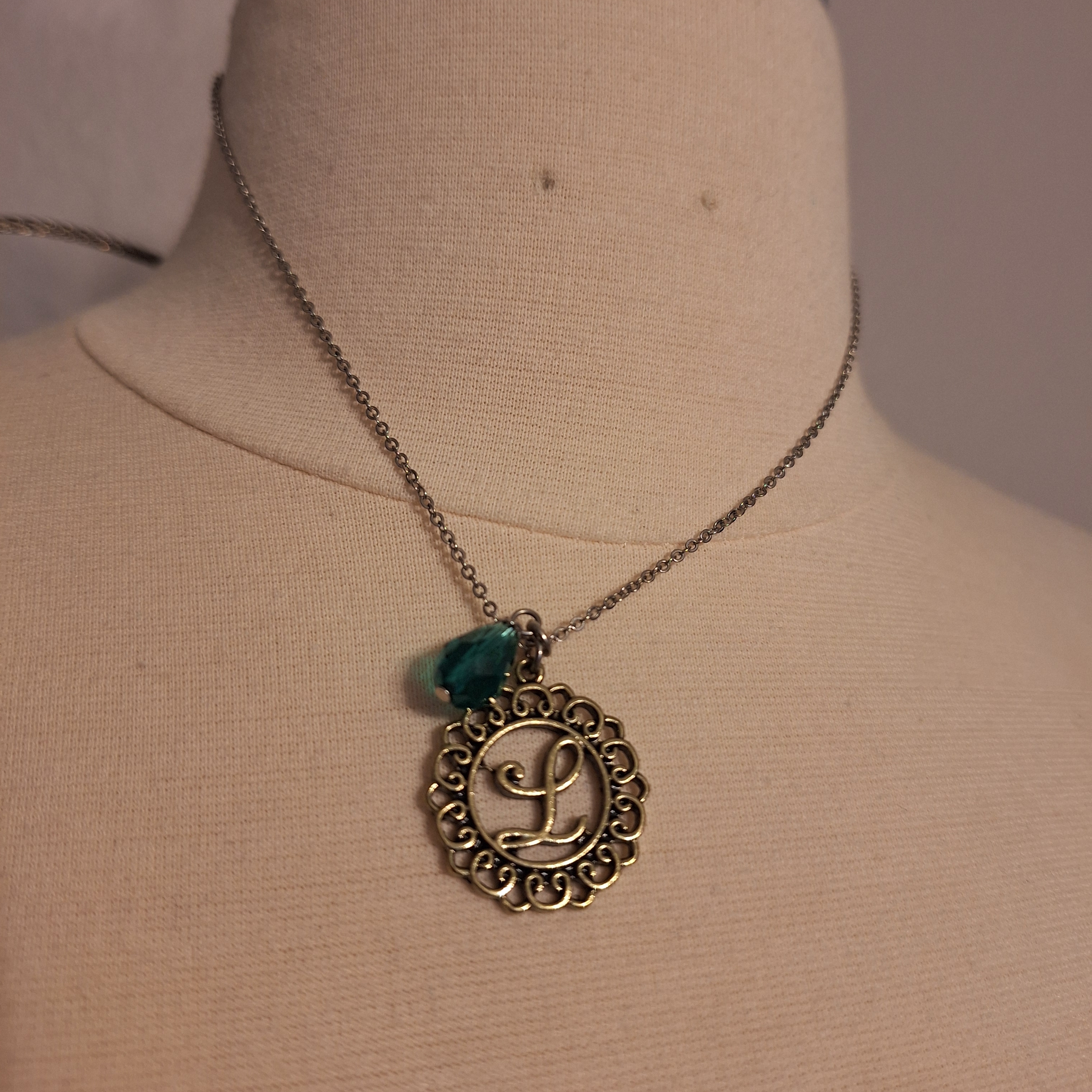 Elegant Gold Initial Pendant Necklace 18$